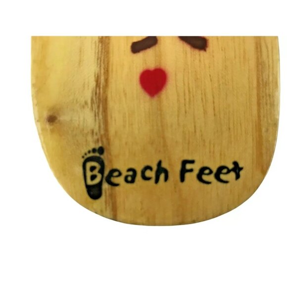 Beach Feet Womens Black Casual Cuban Heel Slip On Flip‎ Flop Sandal Size US 8 - Picture 10 of 11